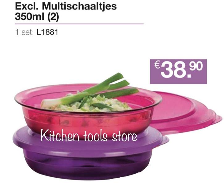 Tupperware exclusieve Multischaaltjes set serveerschaal, Huis en Inrichting, Keuken | Tupperware, Nieuw, Schaal, Ophalen of Verzenden