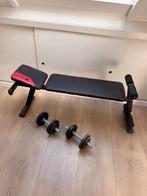 Domyos Fitnessbankje + Dumbbells (7.5kg), Ophalen, Gebruikt, Armen, Fitnessbank