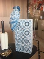 Prachtige nieuwe vaas van Coco Maison met vogel, Blauw, Aardewerk of Porselein, Nieuw, Ophalen of Verzenden