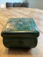 Antiek vintage houten sieraden doosje, Ophalen of Verzenden