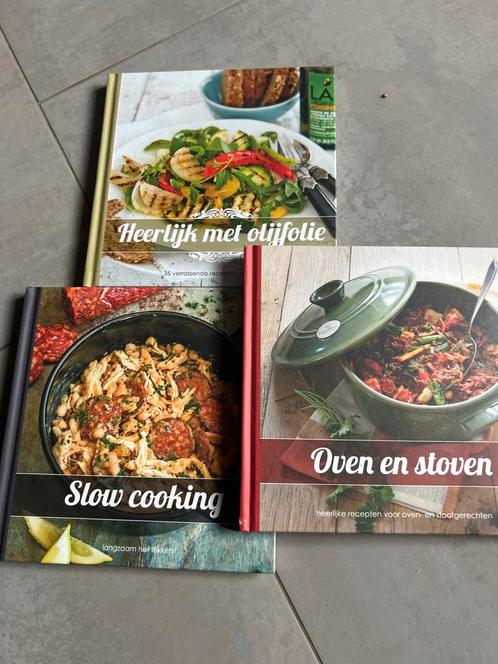 Kookboeken Set: Olijfolie, Slow Cooking, Oven & Stoven, Boeken, Kookboeken, Zo goed als nieuw, Hoofdgerechten, Europa, Gezond koken