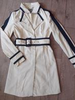 Mooie chique creme/zwarte trenchcoat., Kleding | Dames, Jassen | Zomer, Gedragen, Ophalen of Verzenden, Mart Visser, Maat 36 (S)