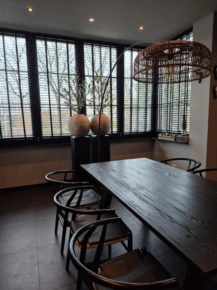 Boomstamtafel, Huis en Inrichting, Tafels | Eettafels, Zo goed als nieuw, 50 tot 100 cm, 200 cm of meer, Vijf personen of meer