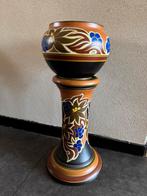 Plateel zuil met bloempot, Antiek en Kunst, Ophalen