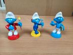 schilder smurf / knutsel smurf en bril smurf (ca 9 cm hoog), Ophalen, Zo goed als nieuw, Verschillende Smurfen, Poppetje, Figuurtje of Knuffel