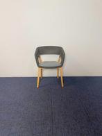 2 x Vergaderstoel Kusch & Co 3000 Njord, donkergrijs / hout, Huis en Inrichting, Stoelen, Ophalen, Gebruikt, Twee, Grijs