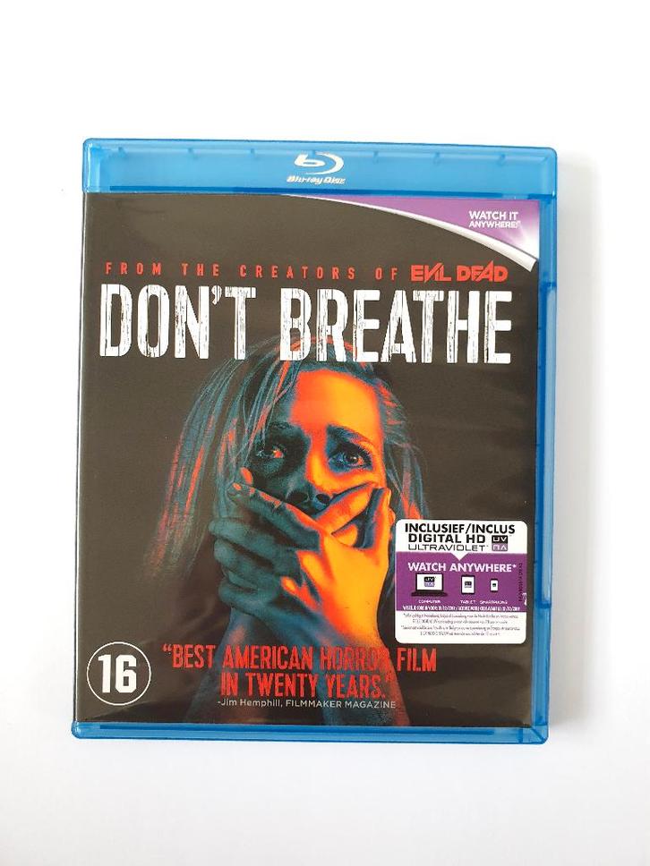 Don't Breathe, Cd's en Dvd's, Blu-ray, Zo goed als nieuw, Horror, Ophalen of Verzenden