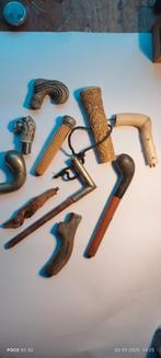 Deels wandelstok handvat been zilver etc begin 1900, Antiek en Kunst, Antiek | Overige Antiek, Ophalen of Verzenden