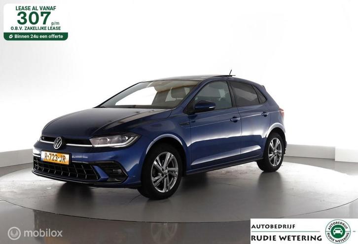 Volkswagen Polo 1.0 TSI R-Line pano|IQ-led|nav|cam|dab|acc|l, Auto's, Volkswagen, Bedrijf, Te koop, Polo, ABS, Achteruitrijcamera