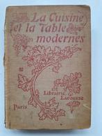 Oud Frans kookboek: La Cuisine et la Table Modernes, Boeken, Ophalen of Verzenden