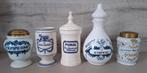 Diverse potten apothekerspot oa Delfts, Antiek en Kunst, Antiek | Keramiek en Aardewerk, Ophalen of Verzenden