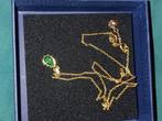 Swarovski Ketting met groene hanger, Sieraden, Tassen en Uiterlijk, Kettingen, Overige materialen, Ophalen of Verzenden, Zo goed als nieuw