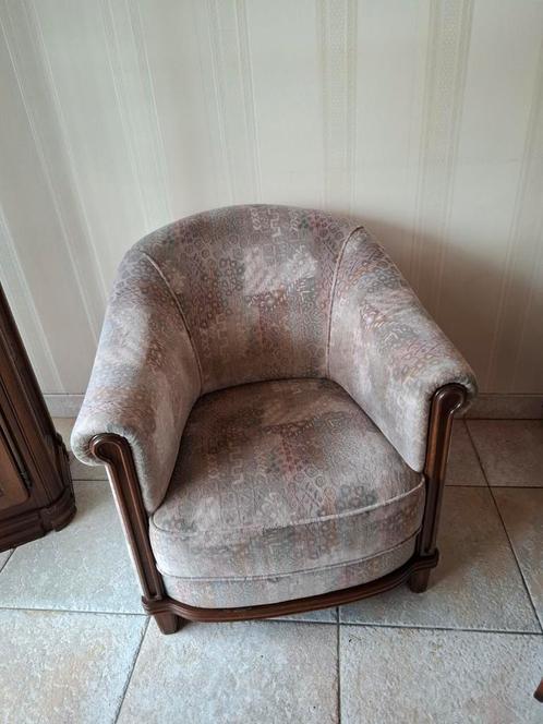 2x 2-zits bank en fauteuil set, Huis en Inrichting, Banken | Bankstellen, Gebruikt, Rechte bank, Tweepersoons, 150 tot 200 cm