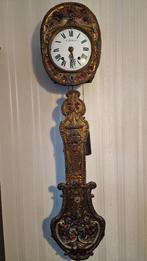 Franse comtoiseklok met bloemslinger, prachtstuk!, Antiek en Kunst, Antiek | Klokken, Ophalen