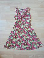 Zomer jurkje WE maat 34 xs bloemen print geel rood, WE, Geel, Ophalen of Verzenden, Zo goed als nieuw