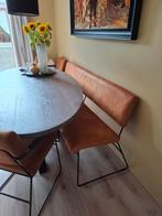 Eetkamertafel en stoelen, Huis en Inrichting, Tafels | Eettafels, Ophalen, 200 cm of meer, Zo goed als nieuw, Vijf personen of meer