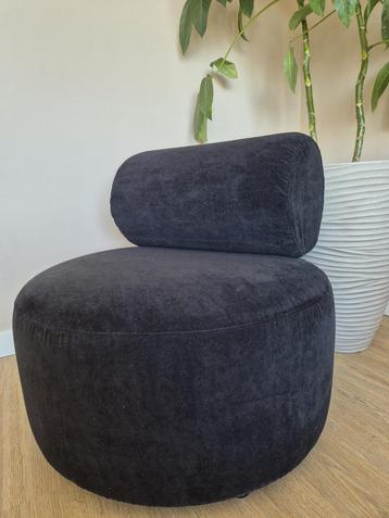 Design fauteuil, materiaal stof, kleur zwart beschikbaar voor biedingen