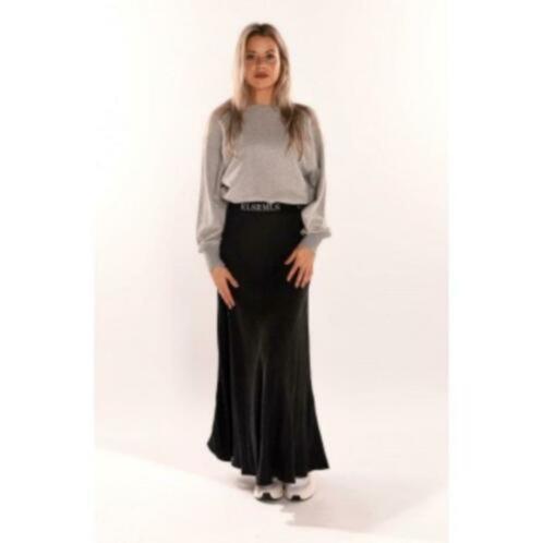 Elias RUmelis maxi rok donker grijs, iets wollig mt S 36421, Kleding | Dames, Rokken, Zo goed als nieuw, Maat 36 (S), Grijs, Onder de knie