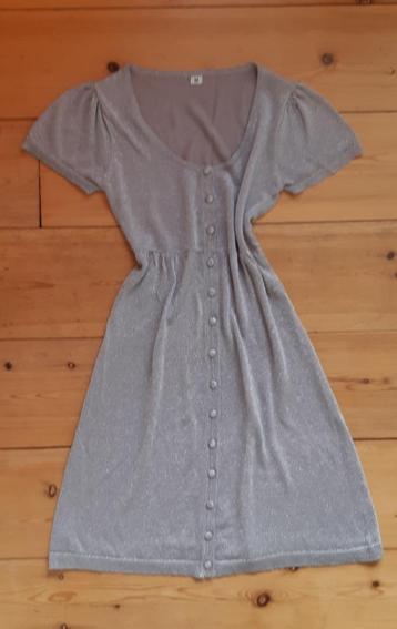 Kerst glitterjurkje zilvergrijs beschikbaar voor biedingen