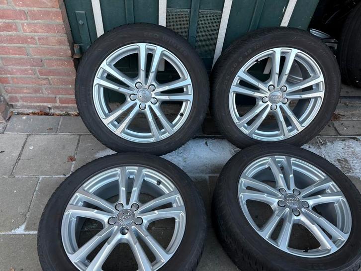 Originele Audi Q3 Velgen S-Line 18 inch 5x112 ET43 winterset, Auto-onderdelen, Banden en Velgen, Banden en Velgen, Winterbanden