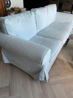 Bank en fauteuil Ektorp lichtblauw Gratis!, Huis en Inrichting, Banken | Sofa's en Chaises Longues, Ophalen, Driepersoons, 75 tot 100 cm