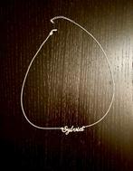 Naamketting Sylvia zilver 925 sterling, Ophalen of Verzenden, Nieuw, Zilver