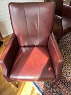 Leren eetkamerstoelen, Huis en Inrichting, Ophalen, Gebruikt, Overige kleuren, Leer