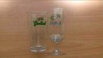Twee Grolsch bierglazen.
1 staand glas en 1 glas op voet., Ophalen of Verzenden, Zo goed als nieuw