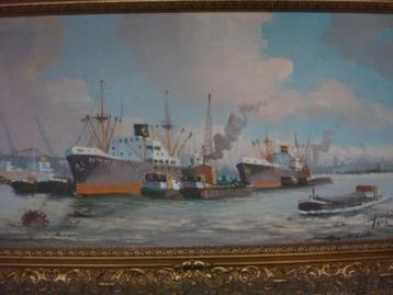 HAVEN ROTTERDAM SCHILDERIJ A,VERVEEN  beschikbaar voor biedingen