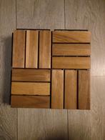 6x Ikea Houten Terrastegel (afmeting tegel: 30x30cm), Tuin en Terras, Ophalen of Verzenden, Gebruikt, Hout