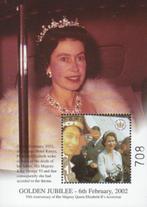 BLOK Palau 2002, Queen Elizabeth II 50 jaar Troon, pfrs., Koningshuis, Verzenden, Postfris