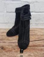 Elite Paris - Suedeleren laarsjes maat 37 - Nieuw €149, Kleding | Dames, Schoenen, Elite Paris, Zwart, Lage of Enkellaarzen, Nieuw