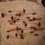 Antieke kaarsenklemmen pendelhangers, Ophalen of Verzenden, Gebruikt
