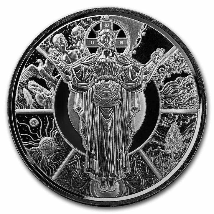 2024 Samoa 1 oz Silver Jesus The Creator BU, Postzegels en Munten, Edelmetalen en Baren, Zilver, Ophalen of Verzenden