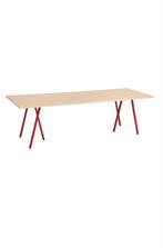 HAY Loop Stand Eettafel 250cm - Maroon Red, Huis en Inrichting, Vijf personen of meer, Metaal, Rechthoekig, Nieuw