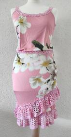 Blumarine set top + rok roze gebloemd, Blumarine, Ophalen of Verzenden, Zo goed als nieuw, Roze