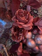 Kerstboom versiering roze/ bordeaurood, Diversen, Kerst, Ophalen, Zo goed als nieuw