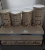 Broodtrommel en voorraadbussen Brabantia retro, Ophalen of Verzenden