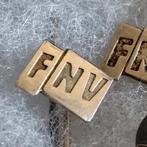 FNV Speldje Steekspeld Zilver, Verzamelen, Speldjes, Pins en Buttons, Ophalen of Verzenden