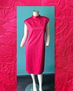 Vintage fuchsia Asian look jurk maat 38, Maat 38/40 (M), Verzenden, Vintage, Knielengte