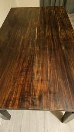 Robuuste koloniale tafel - opknapper, Huis en Inrichting, Ophalen, Gebruikt, 100 tot 150 cm, Koloniaal