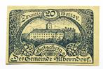 ** Bankbiljet Oostenrijk - 20 Heller - Noodgeld  1920  **, Verzenden, Oostenrijk, Los biljet