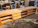 TV meubel , hout met uitneembare lades, Minder dan 100 cm, 25 tot 50 cm, 200 cm of meer, Teakhout