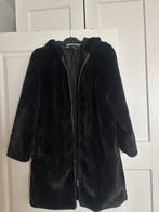 Zwarte Faux Fur Jas met Capuchon, Ophalen, Zo goed als nieuw, Maat 34 (XS) of kleiner, Zara
