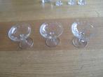 3 geslepen glaasjes uit de jaren 20-30, Antiek en Kunst, Antiek | Glas en Kristal, Ophalen of Verzenden