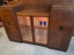 Haagse School Amsterdamse School vitrine kast Art Deco, Antiek en Kunst, Antiek | Meubels | Kasten, Ophalen of Verzenden