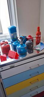 Gasbrander/lamp benzineflesje en gasbusjes, Caravans en Kamperen, Ophalen