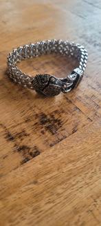 Nieuwe verzilverde heren armband, Sieraden, Tassen en Uiterlijk, Armbanden, Ophalen of Verzenden, Nieuw, Zilver, Zilver