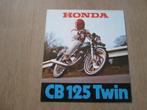Honda CB125 Twin brochure folder 1977 ?, Ophalen of Verzenden, Honda