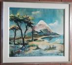 Jan Montijn (1924)Olie op Doek"Mount Fuyiyama Japan" Ges Ged, Ophalen of Verzenden